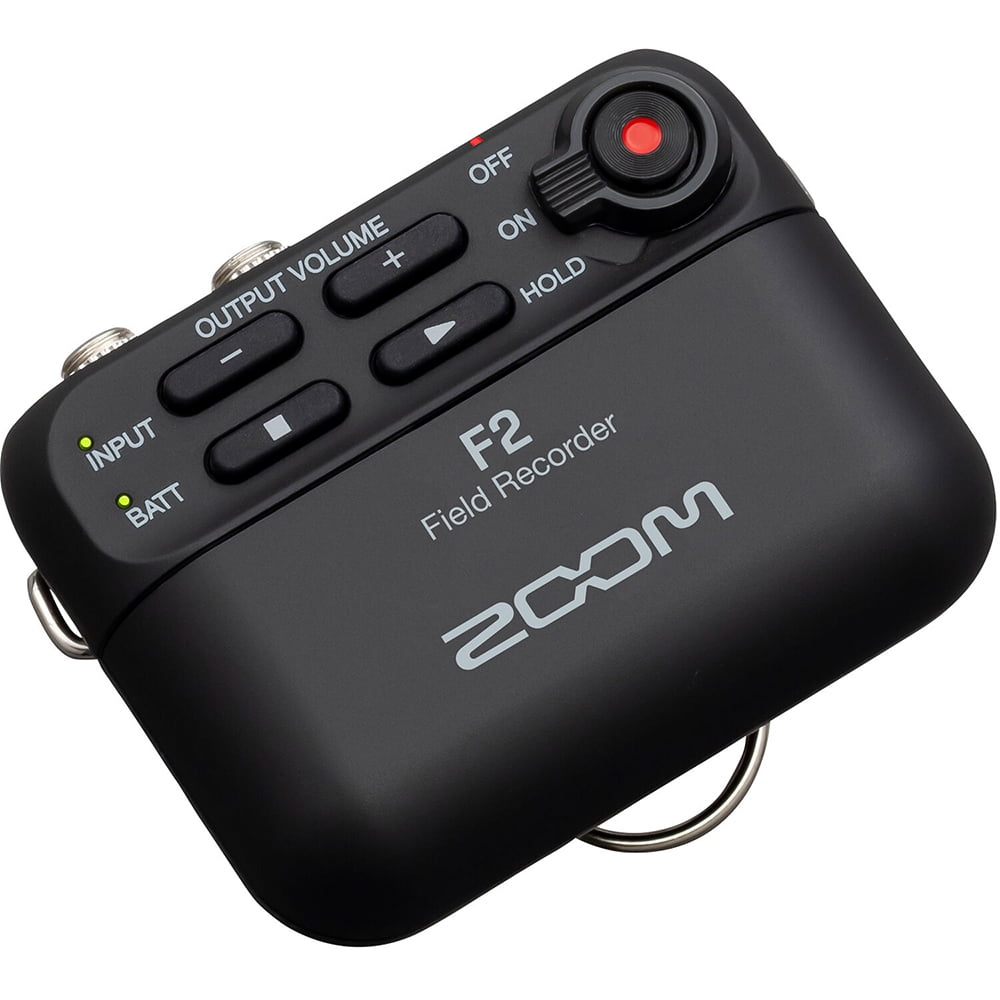 Zoom F2 Ultracompact Portable Field Recorder (Lavalier Microphone) Bundle with 32GB Memory Card & Fuzzy Windbuster