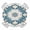 LightCyan LightBlue Beige, variant on Boho Navy Round Tablecloth for 45-54 Inch Tables,Fitted Table Cover with Elastic Edge,Blue Gold Bohemian Tropical Palm Tree Leaf Waterproof Outdoor Table Cloth Protector for Patio Garden Dinner
