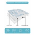 thumbnail image 4 of Twin Quilt Bedding Set, Ocean Shell Reversible Summer Quilt 3 Pieces, Summer Coastal Seashells Texture Light Blue Lightweight Bedspreads Coverlets with 2 Pillow Shams for All Seasons, 4 of 5