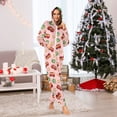 thumbnail image 6 of Bus Pattern Design Adult onesie Pajamas, Crystal Velvet Ultra Soft Warm Jumpsuit for Men and Women, 6 of 7