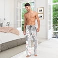 thumbnail image 7 of FREEAMG Cat Cotton Pajama Pant for Men, Super Soft Lightweight Lounge Pajama Bottoms Drawstring Sleepwear Pant with 2 Pockets, 7 of 7
