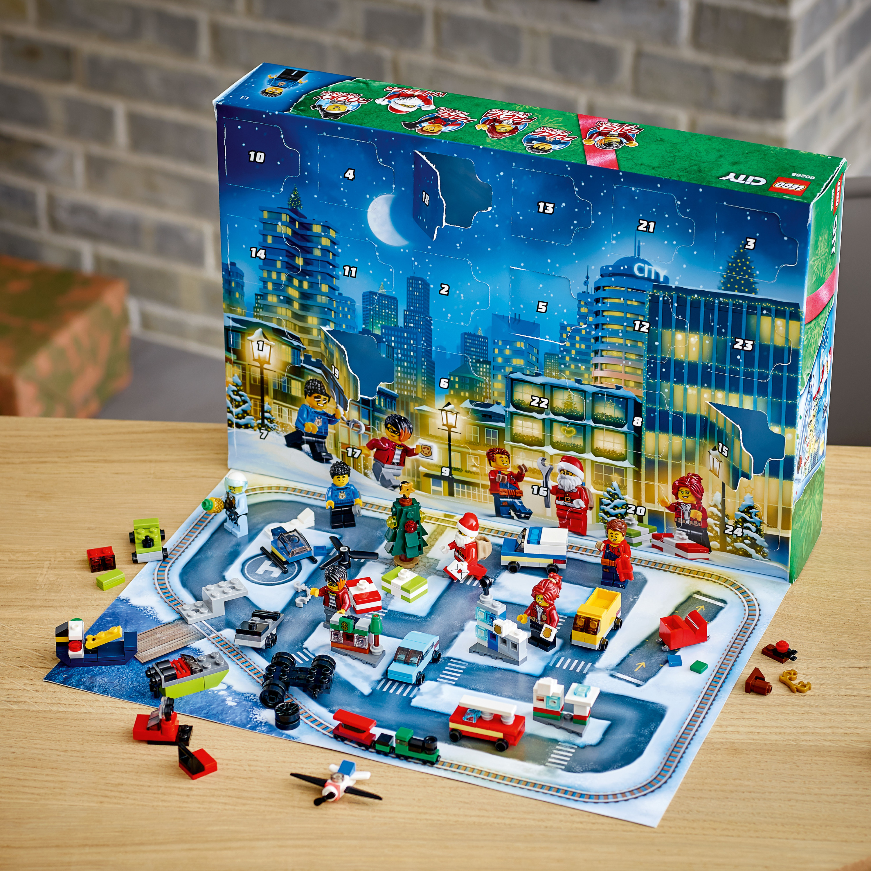 LEGO City Advent Calendar 60268, With City Play Mat, Best Festive Toys for Kids (342 Pieces) - image 6 of 7