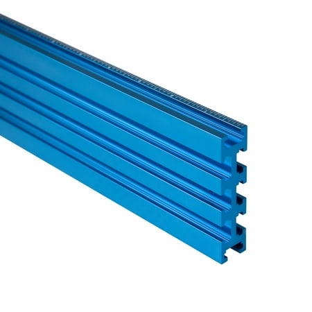 

POWERTEC 71488 Aluminum Multi T-Track Fence for Jigs and Fixtures | 3 x 24 inch Multi Track