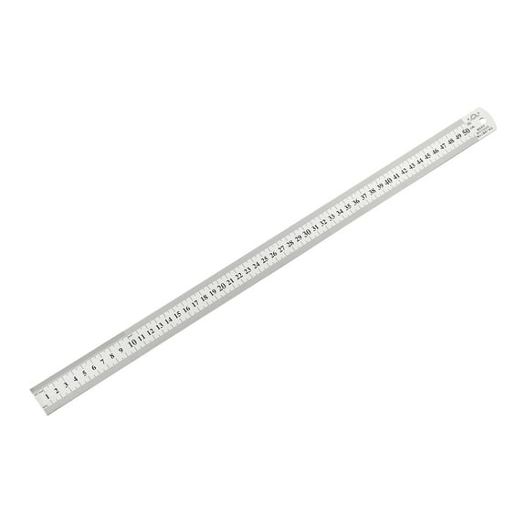 Unique Bargains Straight Ruler 500mm/ 20 Inch Metric Stainless Steel Measuring Tools with Hanging Hole
