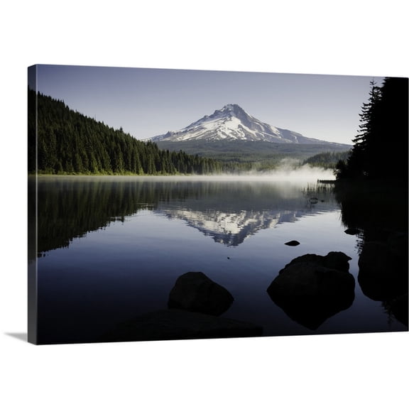 Great BIG Canvas | "Mt. Hood in Summer I" Canvas Wall Art - 36x24