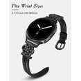 thumbnail image 5 of Wearlizer Celtic Knot Leather Band Compatible with Samsung Galaxy Watch 9/8 40mm 44mm & Galaxy Watch 8 Classic 46mm Women, Slim Dressy Soft Leather Strap, 5 of 6