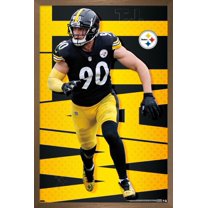 NFL Pittsburgh Steelers - T.J. Watt 21 Wall Poster, 14.725" x 22.375" Framed
