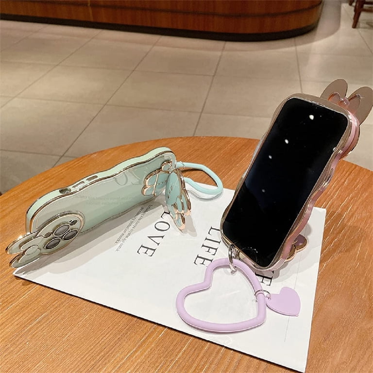 Cute Bunny Hidden Stand Compatible with iPhone 12 Pro Case, Plating Shockproof Mirror Bracket Phone Case with Rabbit Ear Lens, 3D Rabbit Case with Heart Chain Bracelet for Women - Black - Walmart.com Cute Bunny Hidden Stand Compatible with iPhone 12 Pro Case, Plating Shockproof Mirror Bracket Phone Case with Rabbit Ear Lens, 3D Rabbit Case with Heart Chain Bracelet for Women - Black - Walmart.com