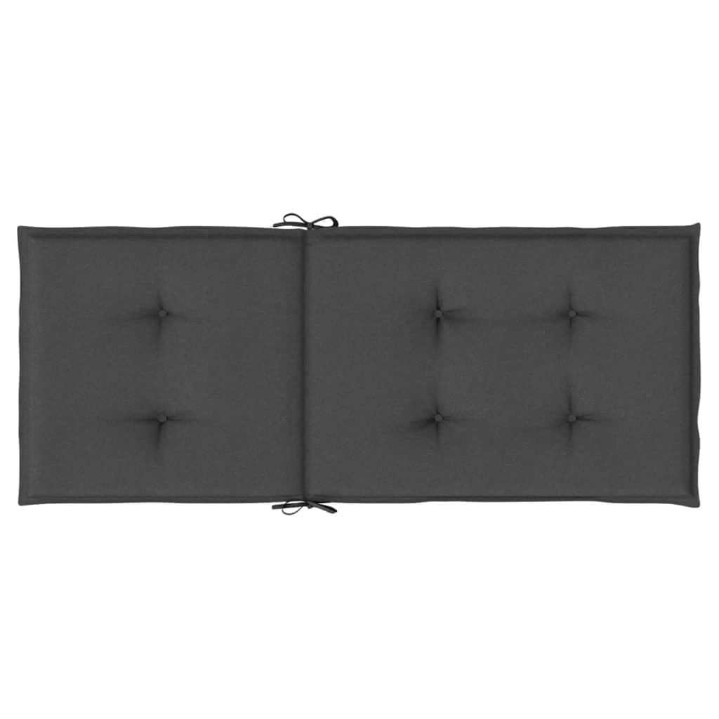 vidaXL Highback Chair Cushions Outdoor Seat Pad Garden Patio Furniture Fabric
