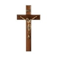 thumbnail image 1 of Genuine Walnut Wood Wall Crucifix, 11, 1 of 1