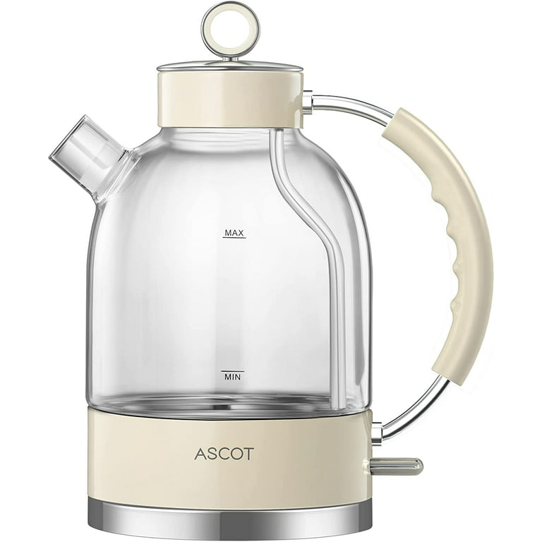 POWER PLUS Glass Kettle With Tea Infuser, For Kitchen Storage