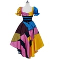 thumbnail image 4 of Womens Christmas Sally's Steampunk Slim Printed Dress for Stage Performances, 4 of 6
