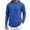 Blue, variant on WRFWUL Mens Long Sleeve Hooded Shirts Casual Solid Sun Protection Shirtss Lightweight Athletic Workout Tops