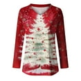 thumbnail image 5 of asdoklhq Fall Sweatshirts for Women Fashionable Christmas Lady Printed Top Multicolor M, 5 of 5