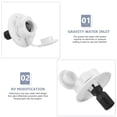 thumbnail image 4 of EASTIN Flush Mount Water Inlet RV Water Hose Connector RV Trailer Water Fill Inlet, 4 of 6