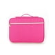 thumbnail image 3 of Qarigey Bolsa de papel para archivos A4, carpeta de almacenamiento de tela Oxford para documentos de sala de reuniones, bolsa con cierre de Bolsas de mensajero y de hombro Rosa roja, 3 of 6