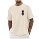 thumbnail image 1 of Camisetas de Manga Larga de Algodón Moda Casual Manga Corta Cuello Redondo Blusas para Al Aire Libre, Casual, Uso Diario, 1 of 7