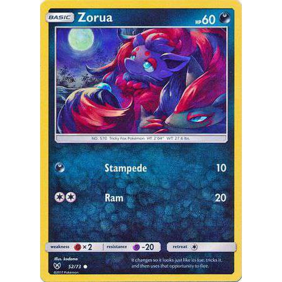 Pokemon Shining Legends Common Zorua #52