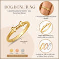 thumbnail image 2 of 14k White Gold Pet Dog Bone Ring (Size 6.75), 2 of 4