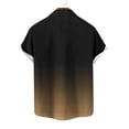thumbnail image 5 of hlysgo Button Down Short Sleeve Shirts for Men Trendy Gradient Print Big and Tall Mens Shirts Loose Fit Casual Summer Going Out Tops Khaki,Size XXXXXL, 5 of 5