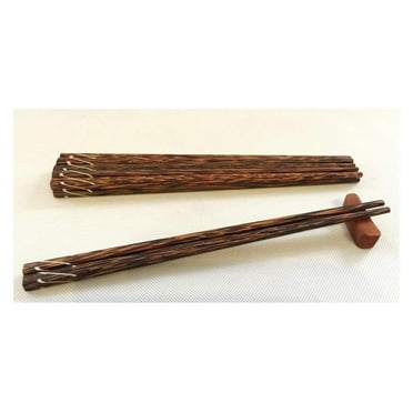 Vietnamese Coconut Wood Chopsticks with Decoration