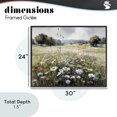 thumbnail image 4 of Stupell Industries Traditional Calm Meadow of Wildflowers Black Framed Giclee Art, 30 x 24, by Franklyn Gregory, 4 of 8