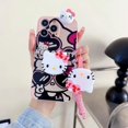 thumbnail image 1 of Funky Hello Kitty For Samsung Galaxy S7 Edge S8 S9 S10 S20 S21 S22 S23 Plus Ultra S21FE Note 9 10 20 Case With Holder Rope LXY, 1 of 7