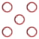thumbnail image 1 of Advancent Disco de dientes de bielas, piñón estrecho, pernos para bicicletas de montaña, accesorios de ciclismo al aire libre de aluminio Type2 NO2, 1 of 6