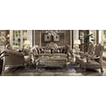 thumbnail image 4 of ACME Chaise Dresden en Velours et Patine Dorée avec 1 Oreiller, 4 of 4