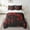 Red, variant on Gaming Bedding Twin Size 7pcs Video Game Gamer Comforter Set, Black and Red Bedding Comforter Sets Glowing Geometric Grid Bed in a Bag, Gradient Game Controller Bed Sheets Set