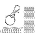 thumbnail image 1 of AMERTEER 30 Pcs Keychain  Metal Polishing Keychain Of Detachable Rings Hooks With Swivel, 1 of 6