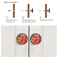 thumbnail image 4 of 4 Pcs Red Flowers Knobs for Kitchen Cabinet Cupboard Dresser Bookcase Drawer Pulls Handles Round Home Decor, 4 of 5