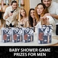 thumbnail image 6 of Baby Shower Prizes for Men 12 Set with 8oz Stainless Steel Hip Flask Bottle Opener Manicure Kit Bath Sponge Sunglasses Gift Bag Baby Shower Game Prizes for Winner Bachelor Party (Black, 12 Sets), 6 of 7