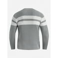 thumbnail image 2 of Men's Crewneck Pullover Sweater Casual Soft Knitted Textured Sweater, 2 of 7
