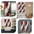thumbnail image 7 of Marble Red Window Privacy Film, Modern Abstract Gold White Brick Stone Motif Static Cling UV Sun Blocking Heat Control Window Tint, Non-Adhesive One Way Windows Privacy Cover 17.7''x78.7'', 7 of 7