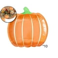 thumbnail image 1 of Dvruxg 10 Pcs Assiettes en Papier Jetables Citrouille d'Automne 7 Pouces Assiettes de Fête de l'Action de Grâce et de la Récolte Assiettes Rondes de Souper Décor Assiettes de Fête d'Halloween pour Cuisine Maison Fournitures de Salle à Manger, 1 of 5