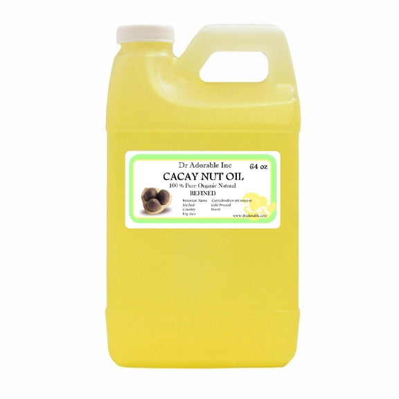 Dr Adorable - 64 oz - Cacay Nut Oil Refined - 100% Pure Organic Cold Pressed Natural