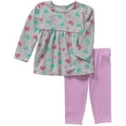 Newborn Baby Girls' Knit Tunic and Leggings Outfit Set