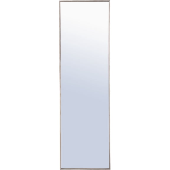 Metal frame Rectangle Mirror 18 inch Silver