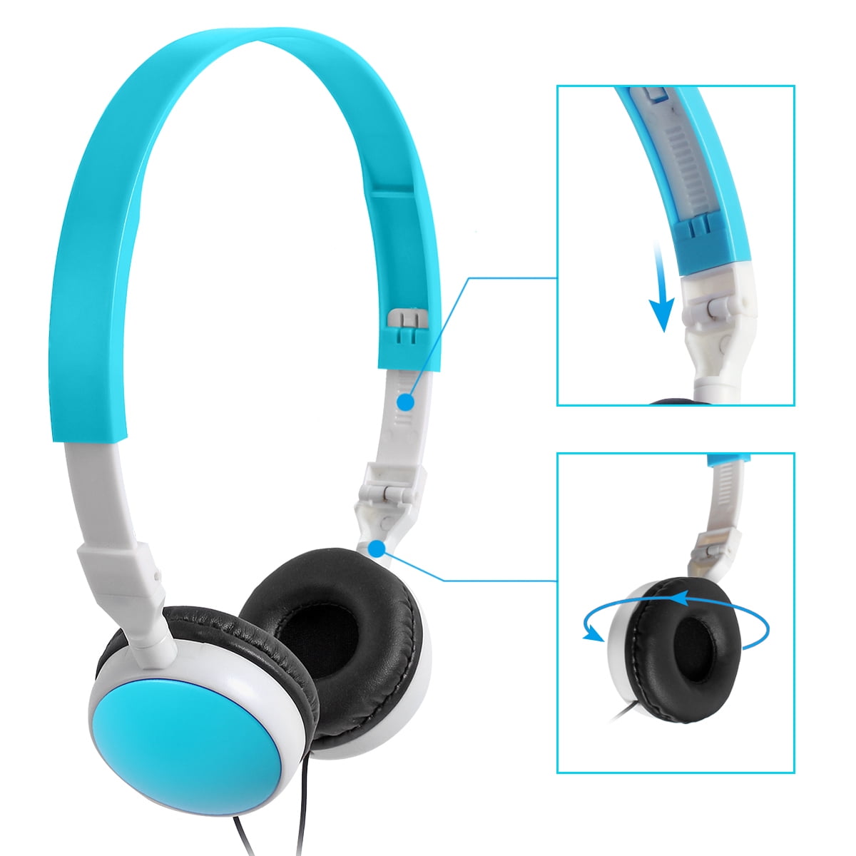 Keewonda Bulk Headphones Kids 10 Pack Adjustable Wired Earbuds for Computer Fits All 3.5mm Device