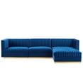 thumbnail image 3 of Sanguine Channel Tufted Performance Velvet 4-Piece Modular Sectional Sofa-EEI-5826-DUS, 3 of 10