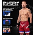 thumbnail image 2 of Exxact Sports Pro MMA Shorts, No-Gi BJJ Jiu Jitsu Shorts for Men, Boxing, UFC, Cross Training, Kickboxing & Grappling Shorts (Red USA, Adult Medium), 2 of 7