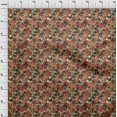 thumbnail image 4 of oneOone Rayon Red Fabric Abstract Floral Sewing Material Print Fabric By The Yard 56 Inch Wide-3ra, 4 of 5