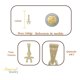 thumbnail image 2 of Arete de Plata 925 Imperial Jewelry con Diamantado Panal de 12mm, 2 of 3