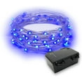 thumbnail image 1 of RTGS 60 LEDs String Lights Battery Operated on 20 Feet Long Silver Color Wire, Indoor and Outdoor with Waterproof Battery Box and Timer (Blue), 1 of 7