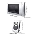 thumbnail image 3 of Yuarrent Pantalla de termómetro de plástico Higrómetro con pilas Hotel Dormitorio Estudio Cocina Oficina Medidor de temperatura Reloj Electrodomésticos Yuarrent HA063959-00B, 3 of 6