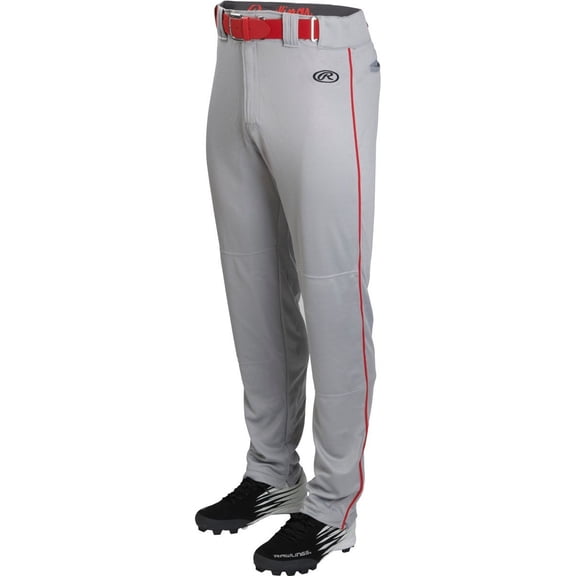 Rawlings Youth Launch 1/8" Piped Pant | Blue Grey/Scarlet | MED