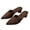 Brown, variant on Willtoo Comfortable Kitten Low Heel Mules Pointed Closed Toe Pumps for Women Slip On Slides Shoes Dressy Casual