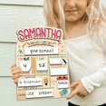 thumbnail image 3 of WMGHA Custom Name Wooden 𝗦𝗰𝗵𝗼𝗼𝗹 Sign - First & Last Day Photo Prop Reusable Board for Preschool Kindergarten Grades, Personalized Children Memory Keepsake Decor, 3 of 8
