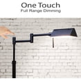 thumbnail image 3 of O’Bright Dimmable LED Pharmacy Floor Lamp, 12W LED, Full Range Dimming, 360 Degree Swing Arms, Adjustable Heights, Standing Lamp for Reading, Sewing, and Craft, ETL Listed (Black), 3 of 7